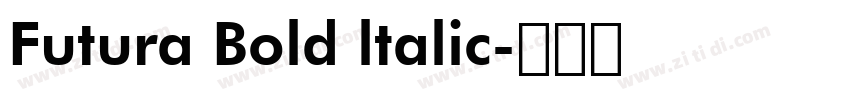 Futura Bold ltalic字体转换